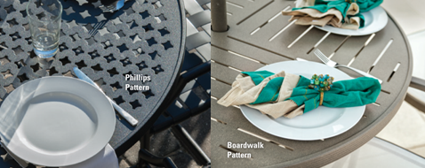 Aluminum Table Top Patterns