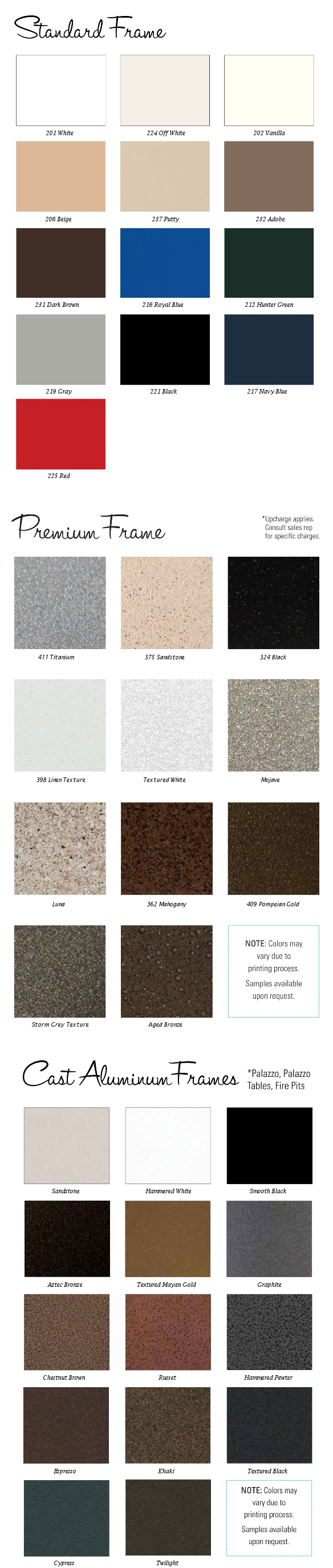 Frame Colors