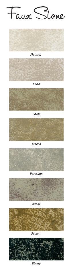 Faux Stone Table Top Colors