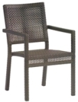 Model WCS601501 All Weather Wicker Dining Chair w/Arms