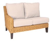 Model WCS520021L All Weather Wicker Love Seat Sectional (Left Arm Facing)